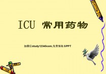 ICU常用药物PPT