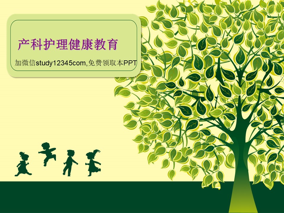 产科护理健康教育PPT