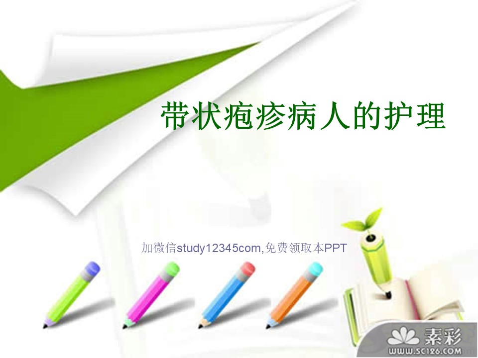 带状疱疹病人的护理PPT