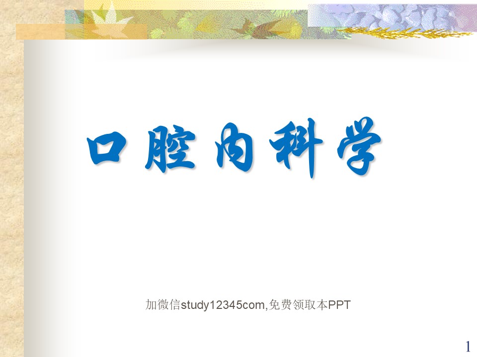 口腔内科ppt