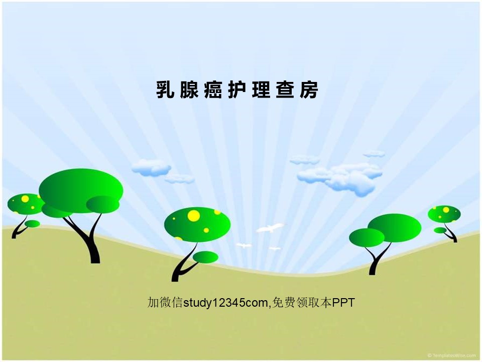 乳腺癌护理查房PPT