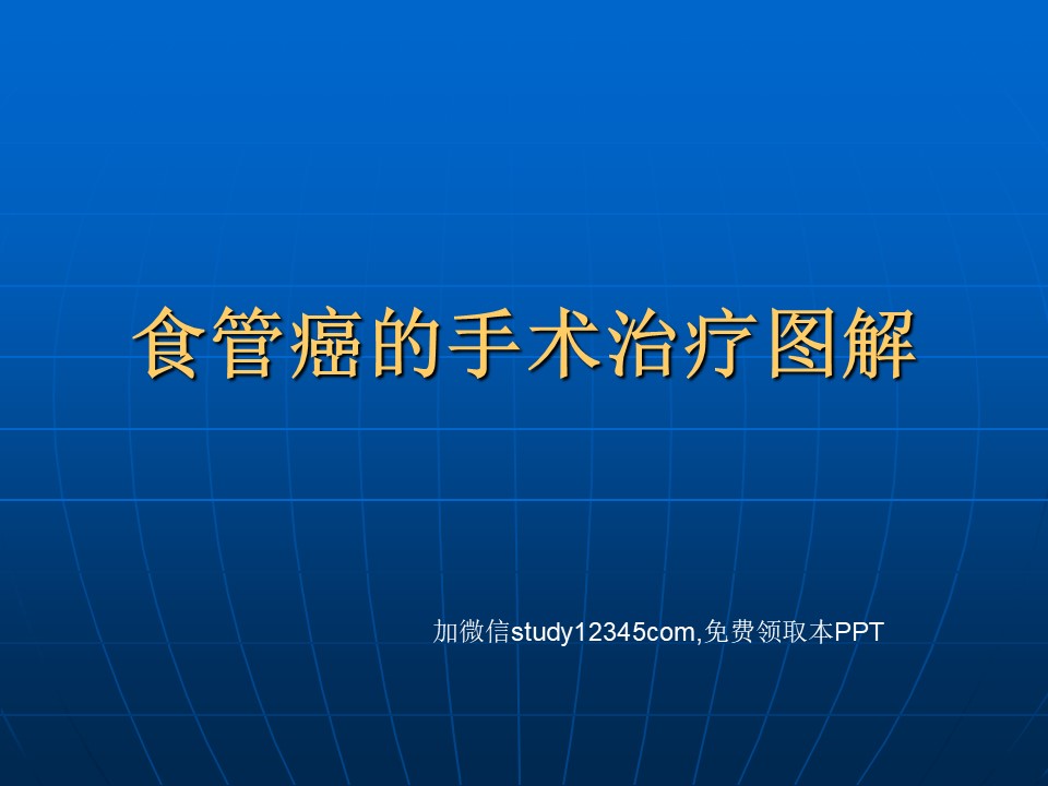 食管癌的手术治疗图解PPT