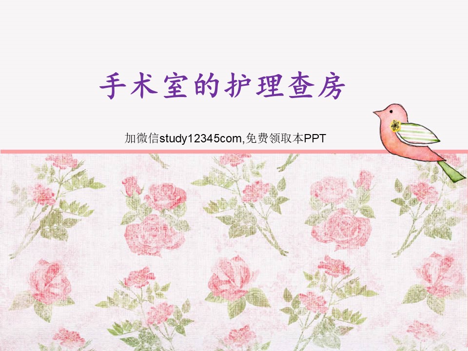 手术室的护理查房PPT
