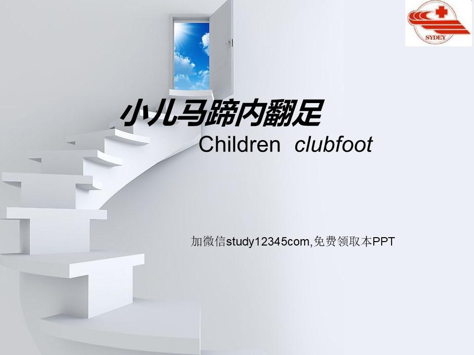 小儿马蹄内翻足PPT