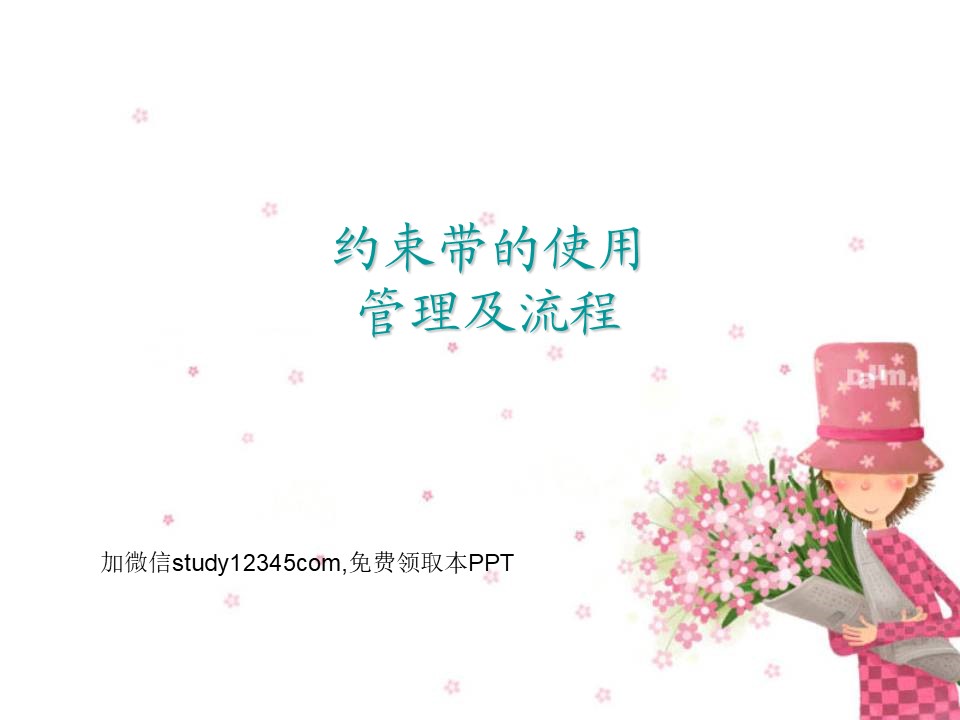 约束带的使用管理及流程PPT