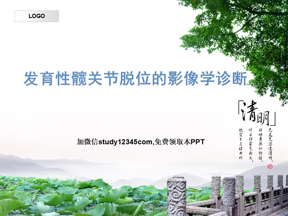 发育性髋关节脱位的影像学诊断PPT