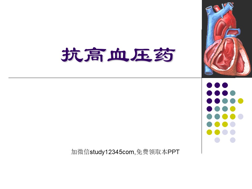 抗高血压药PPT