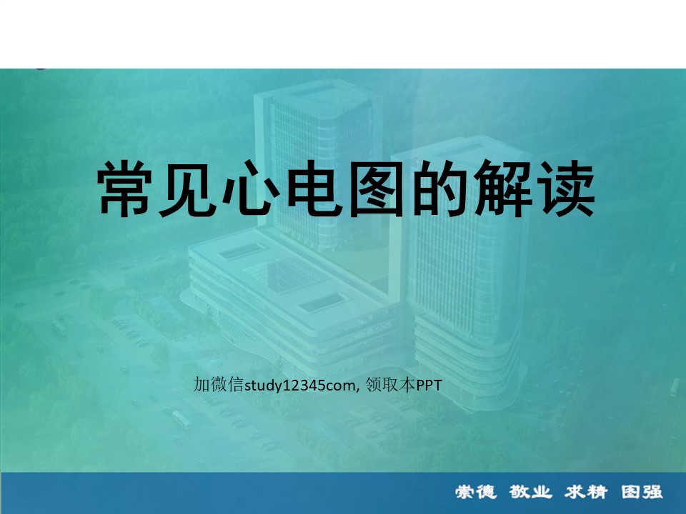 常见心电图的解读PPT