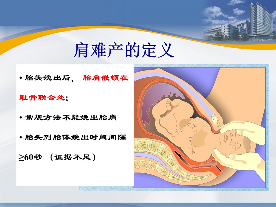 肩难产的识别和处理PPT