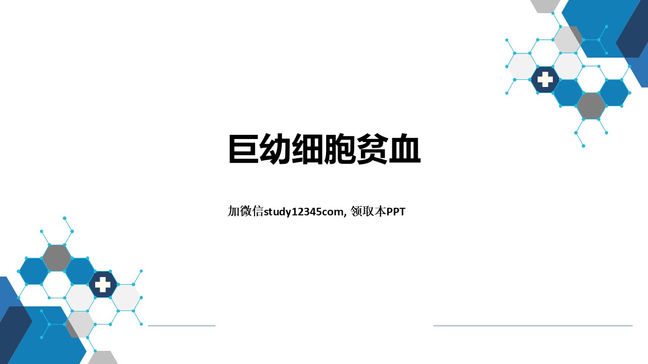 巨幼细胞贫血，血液系统疾病PPT