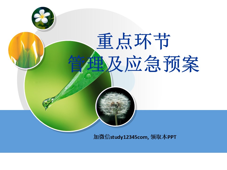 重点环节管理及应急预案PPT