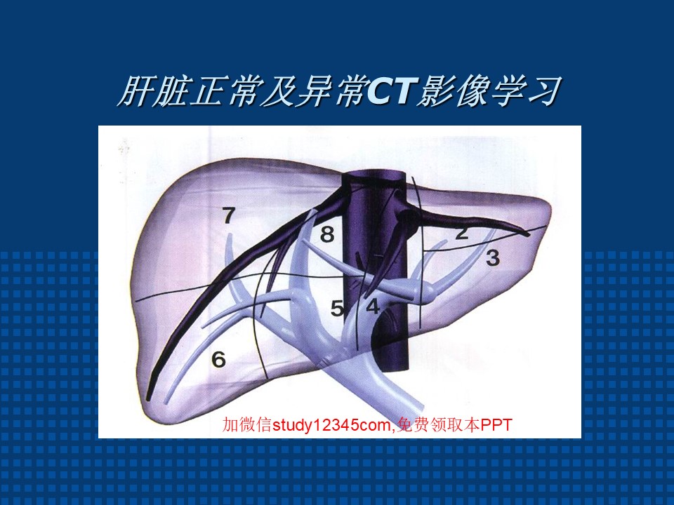 肝脏正常及异常CT影像学习(珍藏版)PPT