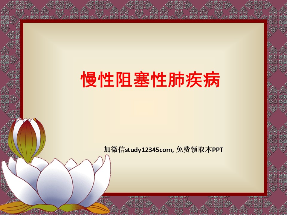 慢性阻塞性肺疾病PPT