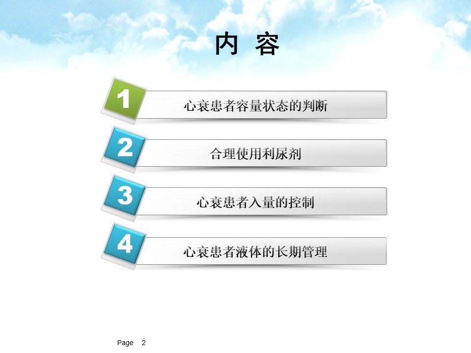 心衰患者的液体管理PPT