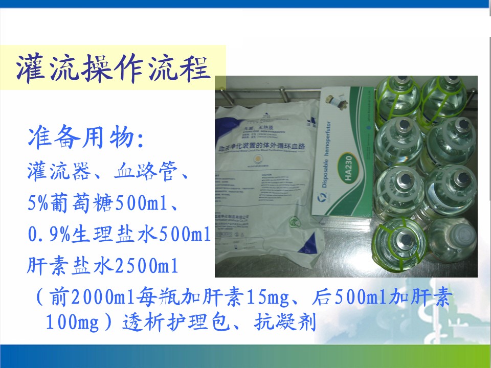 血液灌流操作流程PPT